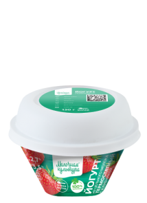 Йогурт термостатный с клубникой